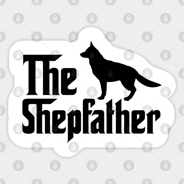 The Shepherd father. Dog lover gift Sticker by NeedsFulfilled